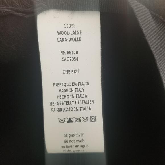 Rossomenta Firenze Anthropologie Wool Lasercut Black Hat - Picture 11 of 12